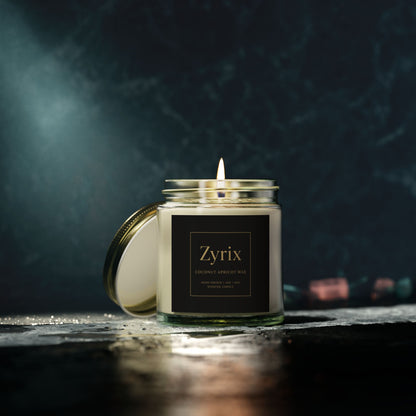 Zyrix CocoApricot Luxe Candle – Elegant Home Aroma