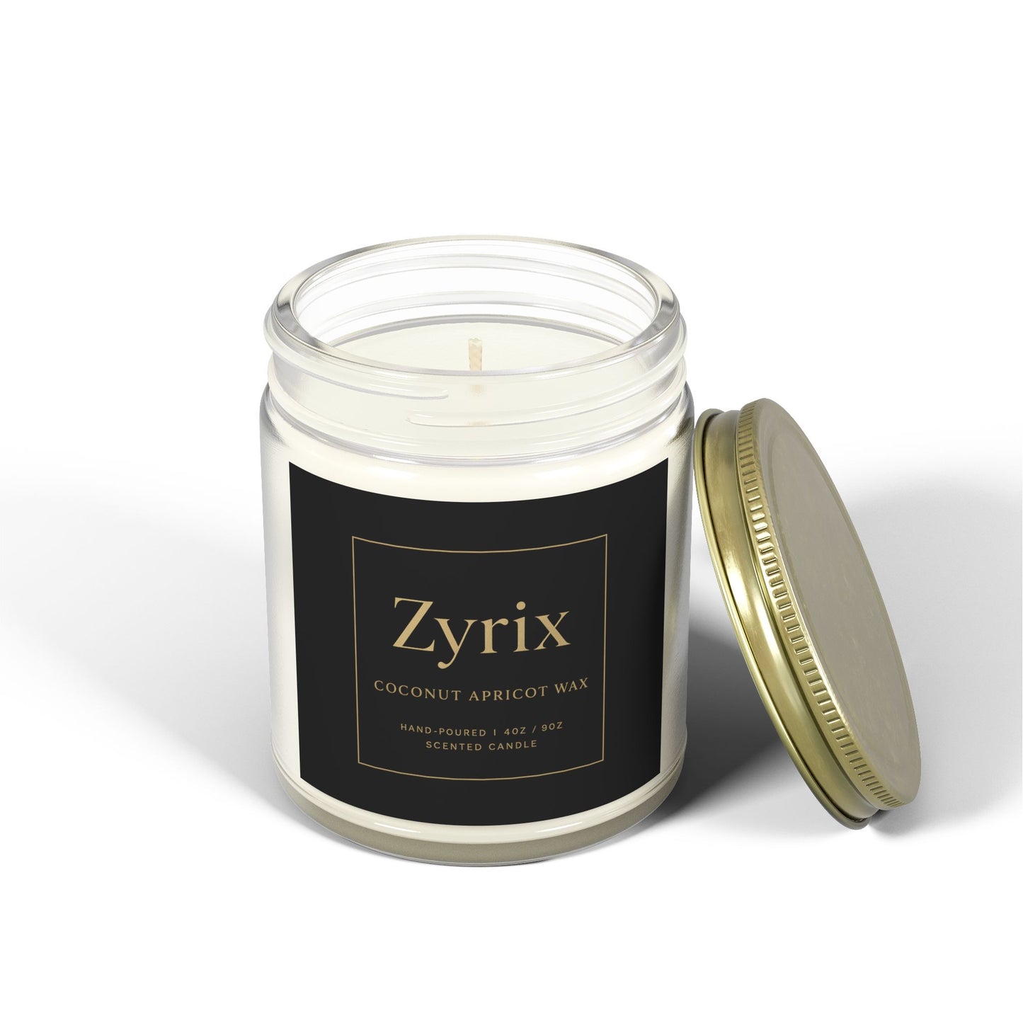 Zyrix CocoApricot Luxe Candle – Elegant Home Aroma