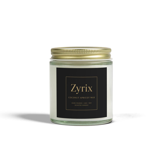 Zyrix CocoApricot Luxe Candle – Elegant Home Aroma
