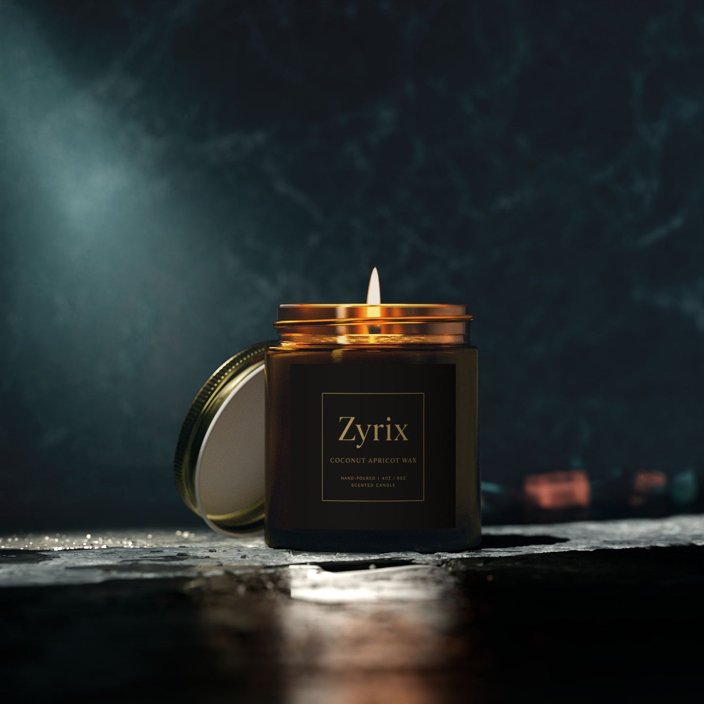 Zyrix CocoApricot Luxe Candle – Elegant Home Aroma