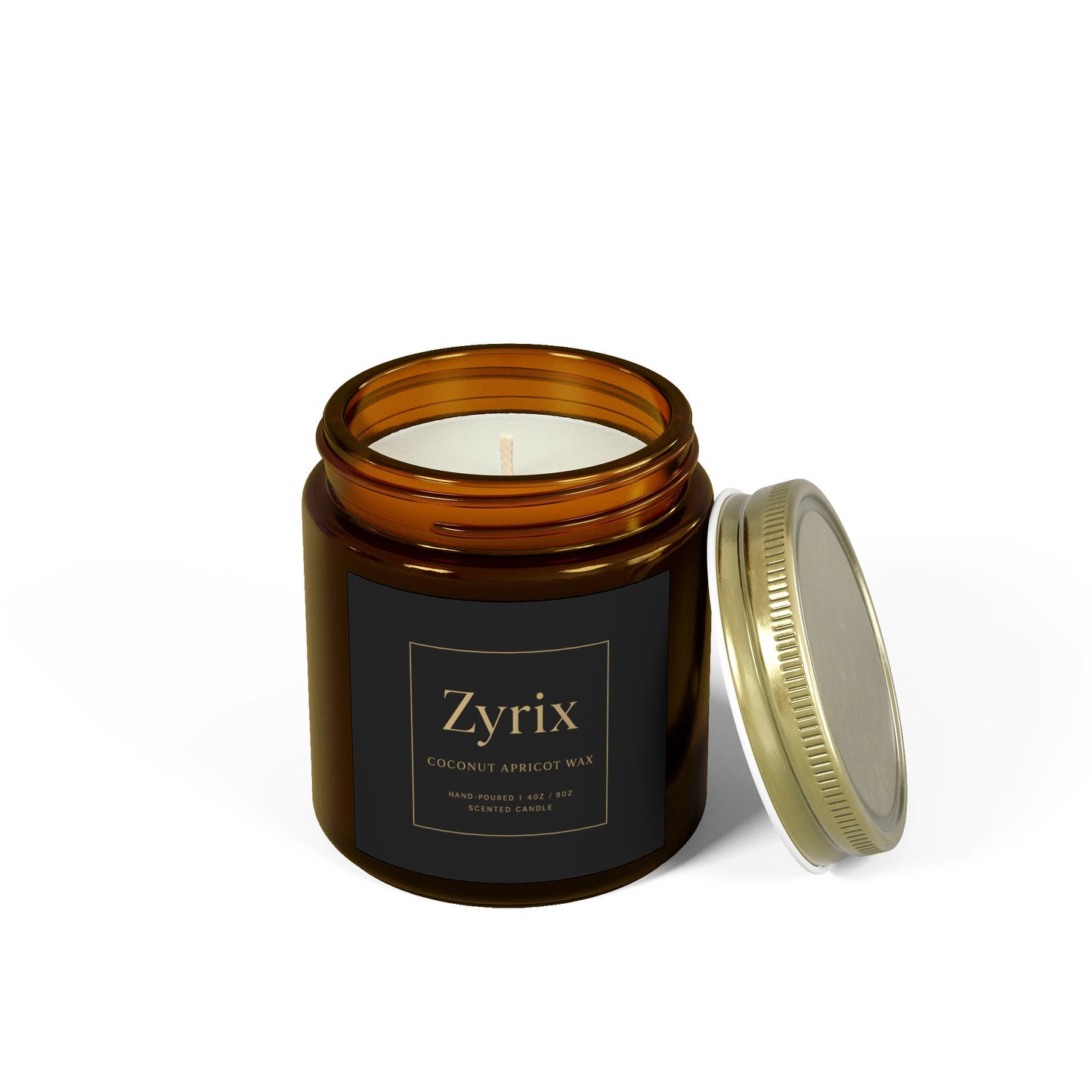 Zyrix CocoApricot Luxe Candle – Elegant Home Aroma