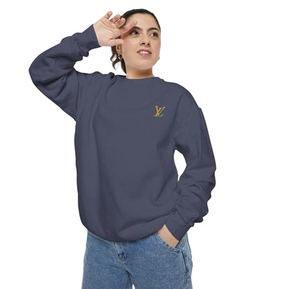 Zyrix LuxeWear – Unisex Garment-Dyed Sweatshirt