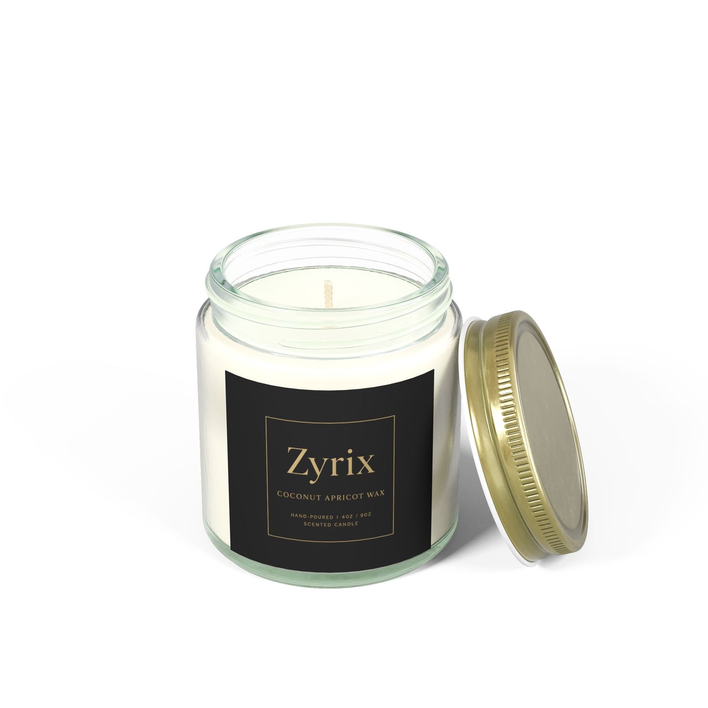 Zyrix CocoApricot Luxe Candle – Elegant Home Aroma