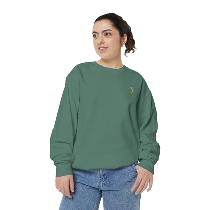 Zyrix LuxeWear – Unisex Garment-Dyed Sweatshirt