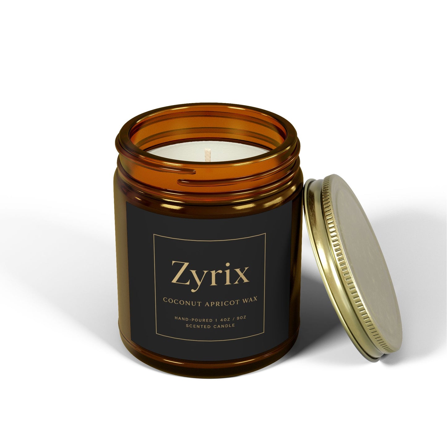 Zyrix CocoApricot Luxe Candle – Elegant Home Aroma