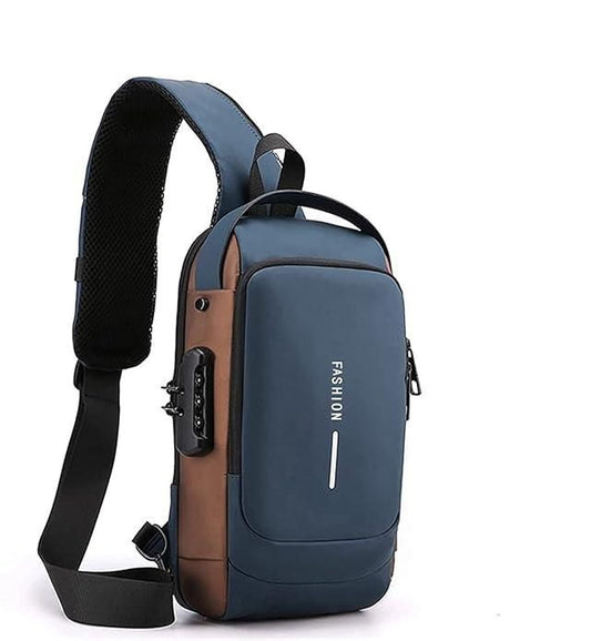 Zyrix Prestige – Leather Sling Bag for Men
