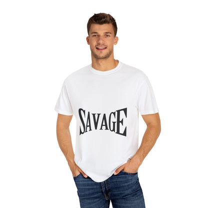 Zyrix Edge Tee – Minimalist Streetwear, Garment-Dyed Unisex Fit